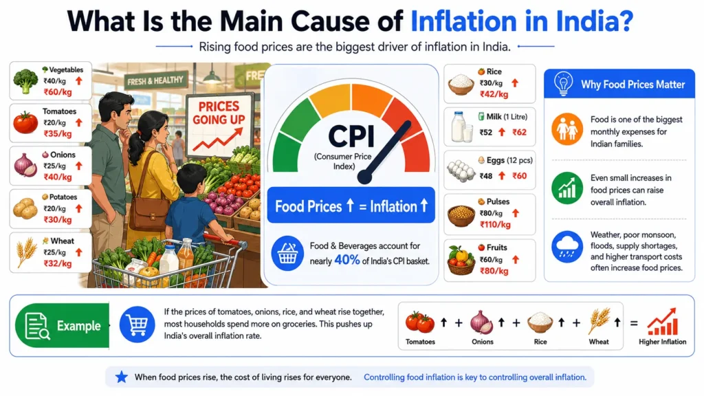 Cause of inflation in india