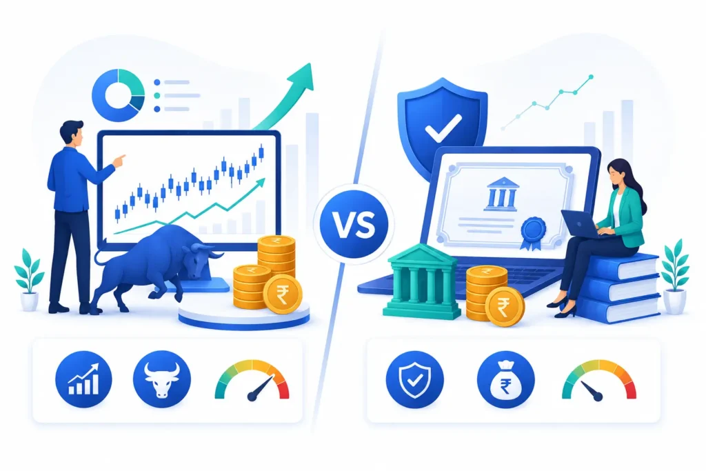 equity funds vs debt funds